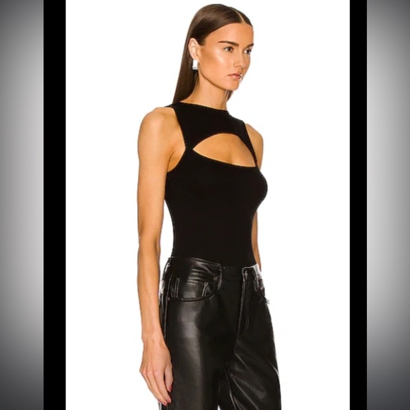 Enza Costa Black Reversible Half Moon Rib Tank Size XS - Picture 3 of 8